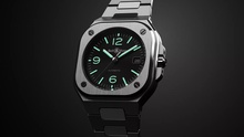 Men's watch / unisex BELL & ROSS, BR 05 Black Steel / 40mm, SKU: BR05A-BL-ST/SST | timeolution.com
