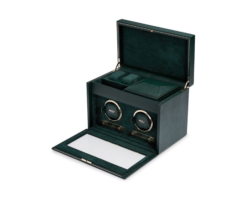  WOLF 1834, British Racing Double Watch Winder With Storage, SKU: 792241 | timeolution.com