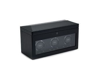  WOLF 1834, British Racing Triple Watch Winder With Storage, SKU: 792302 | timeolution.com