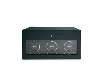  WOLF 1834, British Racing Triple Watch Winder With Storage, SKU: 792341 | timeolution.com