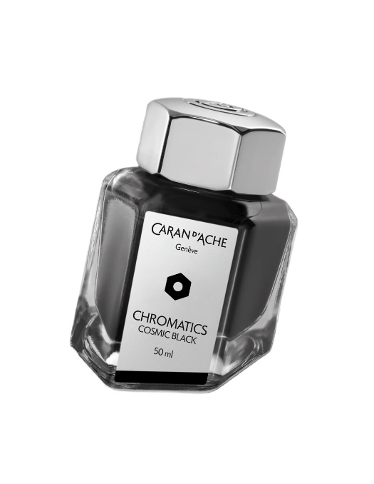  CARAN D’ACHE, Chromatics Cosmic Black Ink Bottle 50 ml, SKU: 8011.009 | timeolution.com