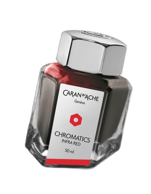  CARAN D’ACHE, Chromatics Infra Red Ink Bottle 50 ml, SKU: 8011.070 | timeolution.com