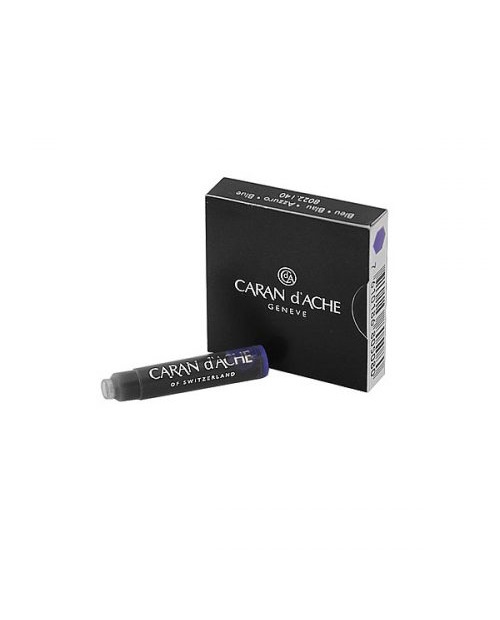  CARAN D’ACHE, Cartridges Blue Fountain Pen, SKU: 8022.140 | timeolution.com