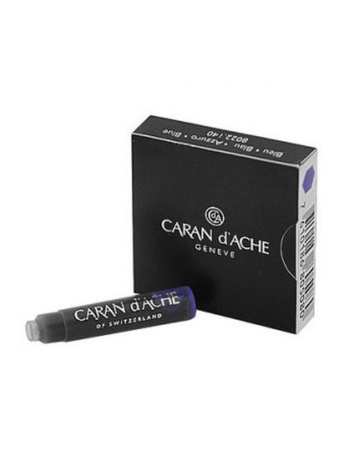  CARAN D’ACHE, Cartridges Blue Fountain Pen, SKU: 8022.140 | timeolution.com