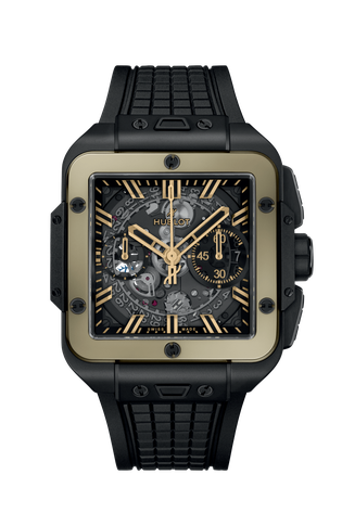 Men's watch / unisex  HUBLOT, Square Bang Unico Ceramic Magic Gold / 42mm, SKU: 821.CM.0130.RX | timeolution.com