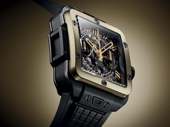 Men's watch / unisex  HUBLOT, Square Bang Unico Ceramic Magic Gold / 42mm, SKU: 821.CM.0130.RX | timeolution.com