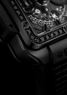 Men's watch / unisex  HUBLOT, Square Bang Unico All Black Diamonds / 42mm, SKU: 821.CX.0140.RX.1200 | timeolution.com