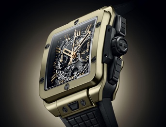 Men's watch / unisex  HUBLOT, Square Bang Unico Magic Gold / 42mm, SKU: 821.MX.0130.RX | timeolution.com