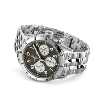 Men's watch / unisex  BREITLING, Classic AVI Chronograph Curtiss Warhawk / 42mm, SKU: A233802A1L1A1 | timeolution.com