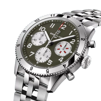 Men's watch / unisex  BREITLING, Classic AVI Chronograph Curtiss Warhawk / 42mm, SKU: A233802A1L1A1 | timeolution.com