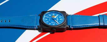 Men's watch / unisex  BELL & ROSS, BR 03-92 Patrouille de France 70th Anniversary / 42mm, SKU: BR0392-PAF7-CE/SCA | timeolution.com