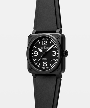 Men's watch / unisex  BELL & ROSS, BR 03 Black Matte / 41mm, SKU: BR03A-BL-CE/SRB | timeolution.com