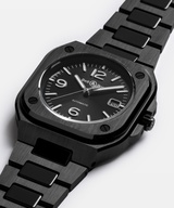 Men's watch / unisex  BELL & ROSS, BR 05 Black Ceramic / 41mm, SKU: BR05A-BL-CE/SCE | timeolution.com