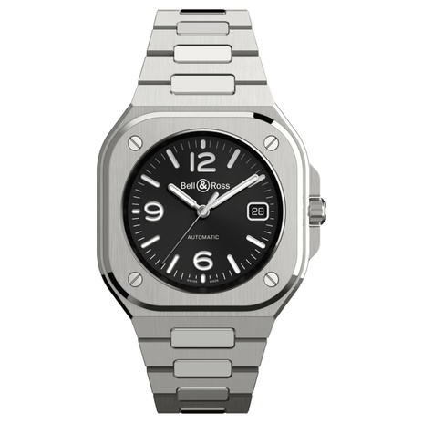 Men's watch / unisex  BELL & ROSS, BR 05 Black Steel / 40mm, SKU: BR05A-BL-ST/SST | timeolution.com