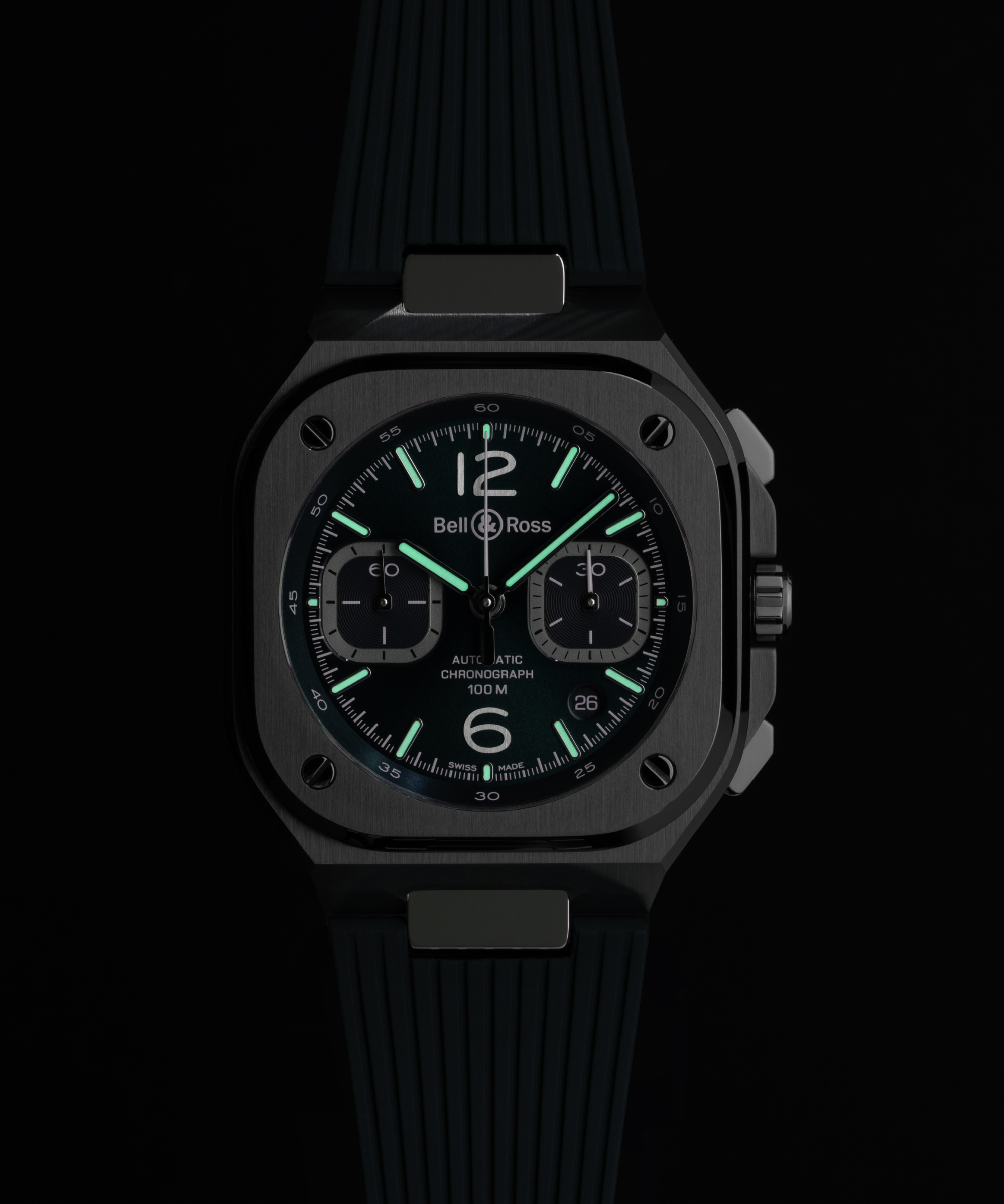 Men's watch / unisex  BELL & ROSS, BR 05 Chrono Blue Steel / 42mm, SKU: BR05C-BLU-ST/SRB | timeolution.com