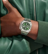 Men's watch / unisex  BELL & ROSS, BR 05 Chrono Green Steel / 42mm, SKU: BR05C-GN-ST/SST | timeolution.com