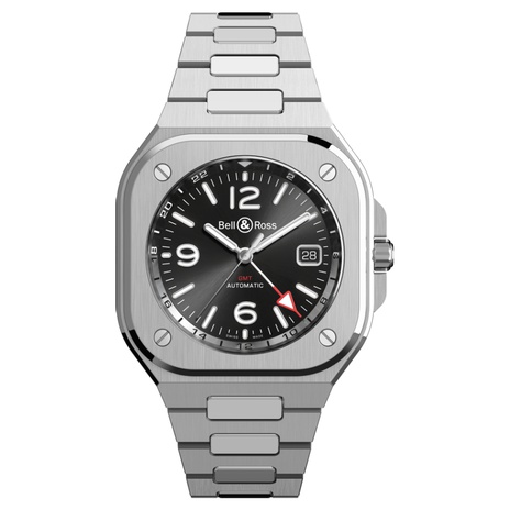 Men's watch / unisex  BELL & ROSS, BR 05 GMT / 41mm, SKU: BR05G-BL-ST/SST | timeolution.com