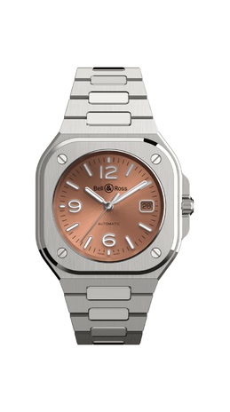 Men's watch / unisex  BELL & ROSS, BR 05 Copper Brown / 40mm, SKU: BR05A-BR-ST/SST | timeolution.com