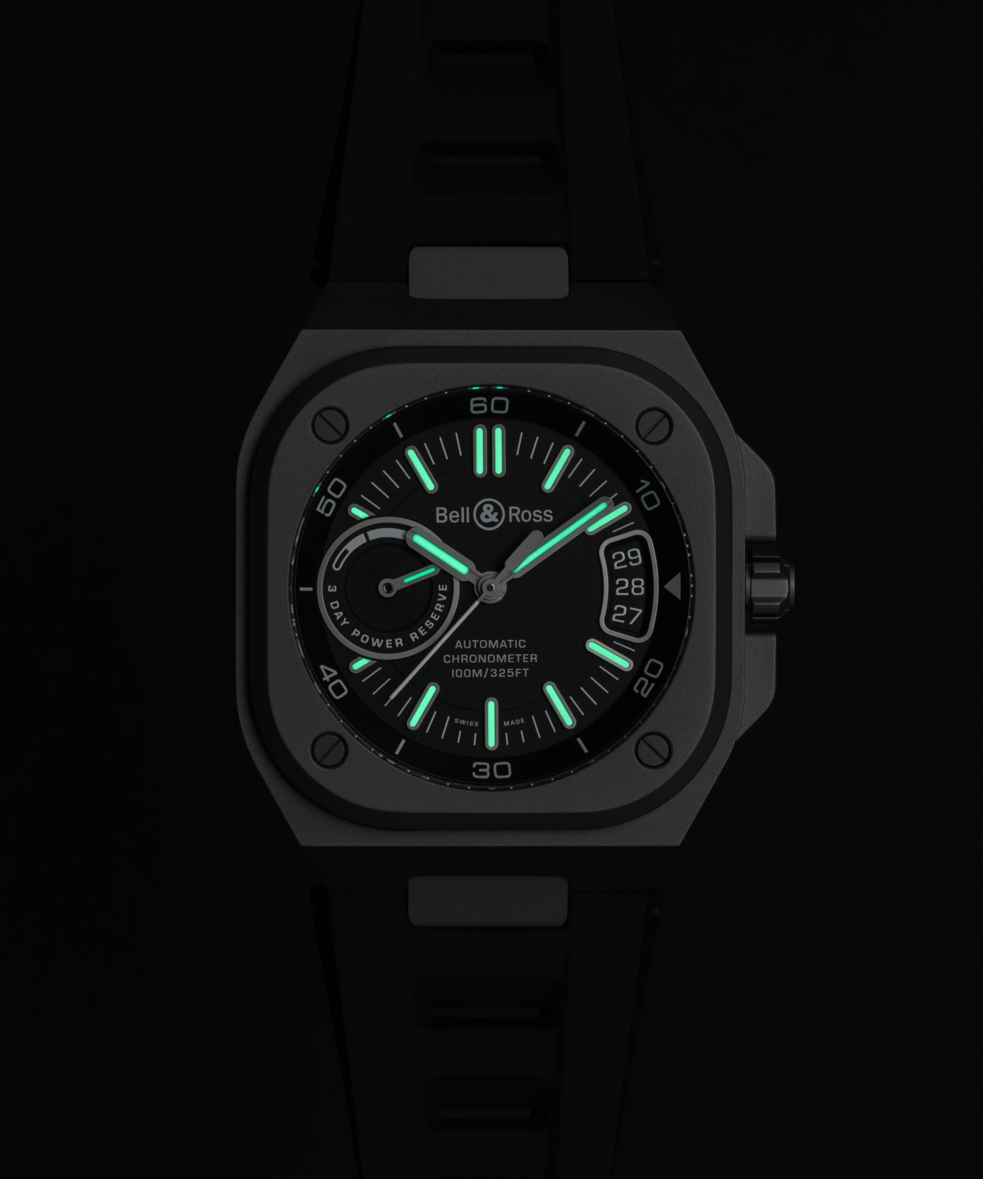 Men's watch / unisex  BELL & ROSS, BR-X5 Black Titanium / 41mm, SKU: BRX5R-BL-TI/SRB | timeolution.com