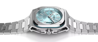 Men's watch / unisex  BELL & ROSS, BR-X5 Ice Blue Stee / 41mm, SKU: BRX5R-IB-ST/SST | timeolution.com