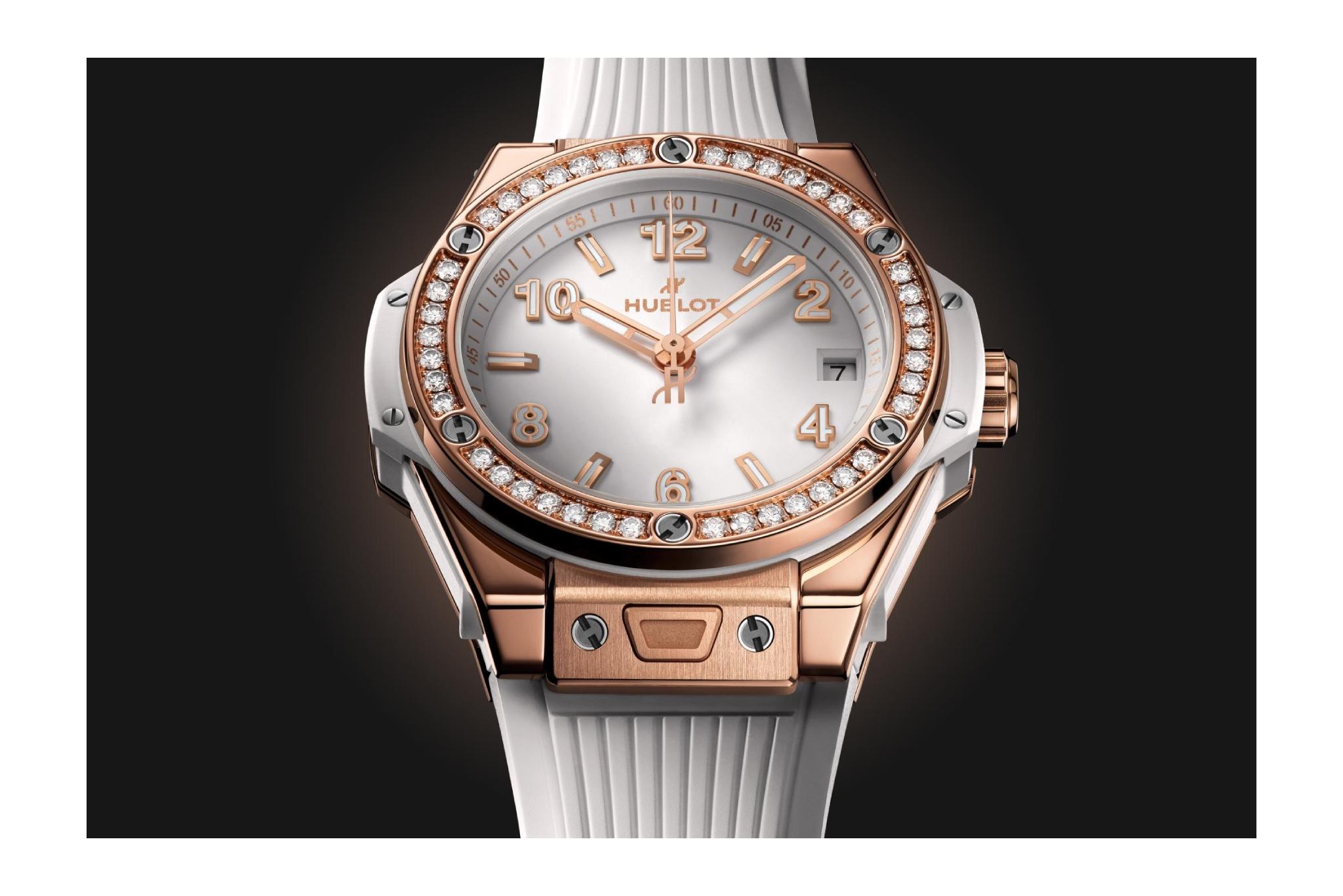 Ladies' watch HUBLOT, Big Bang One Click King Gold White Diamonds / 39mm, SKU: 465.OE.2080.RW.1204 | timeolution.com