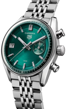 Men's watch / unisex TAG HEUER, Carrera Chronograph / 39mm, SKU: CBS2211.BA0048 | timeolution.com