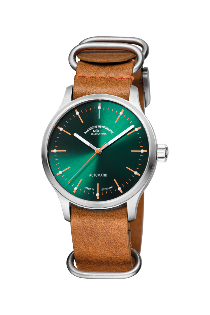 Men's watch / unisex  MÜHLE-GLASHÜTTE, Panova Green / 40mm, SKU: M1-40-76-LB-II | timeolution.com