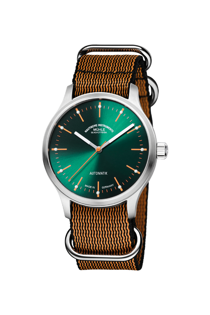 Men's watch / unisex  MÜHLE-GLASHÜTTE, Panova Green / 40mm, SKU: M1-40-76-NB-III | timeolution.com