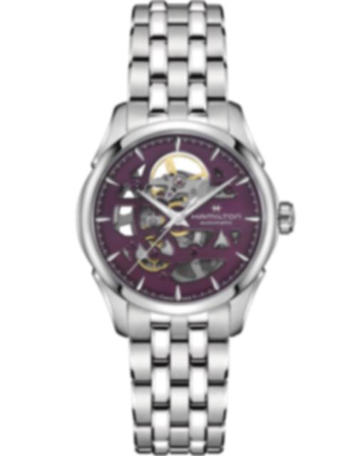 Ladies' watch  HAMILTON, Jazzmaster Skeleton Lady Auto / 36mm, SKU: H32265101 | timeolution.com