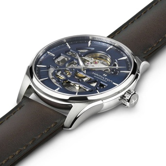 Men's watch / unisex  HAMILTON, Jazzmaster Skeleton Auto / 40mm, SKU: H42535541 | timeolution.com