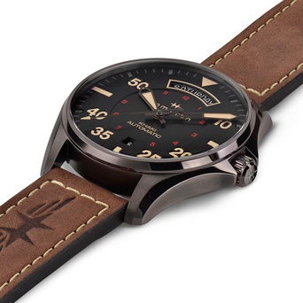 Men's watch / unisex  HAMILTON, Khaki Aviation Day Date Auto / 42mm, SKU: H64605531 | timeolution.com