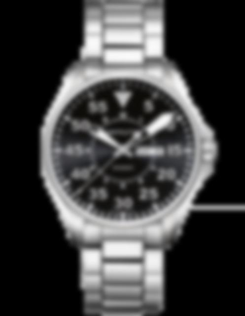 Men's watch / unisex  HAMILTON, Khaki Aviation Pilot Day Date Quartz / 42mm, SKU: H64611135 | timeolution.com