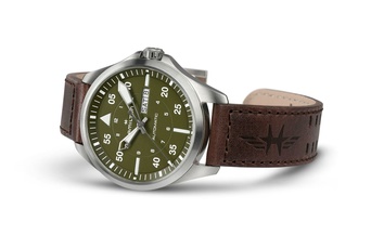 Men's watch / unisex  HAMILTON, Khaki Aviation Pilot Day Date Auto / 42mm, SKU: H64635560 | timeolution.com