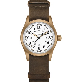 Men's watch / unisex  HAMILTON, Khaki Field Mechanical Bronze / 38mm, SKU: H69459510 | timeolution.com