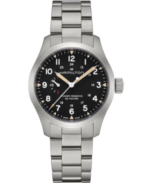 Men's watch / unisex HAMILTON, Khaki Field Mechanical Power Reserve / 40mm, SKU: H69509130 | timeolution.com