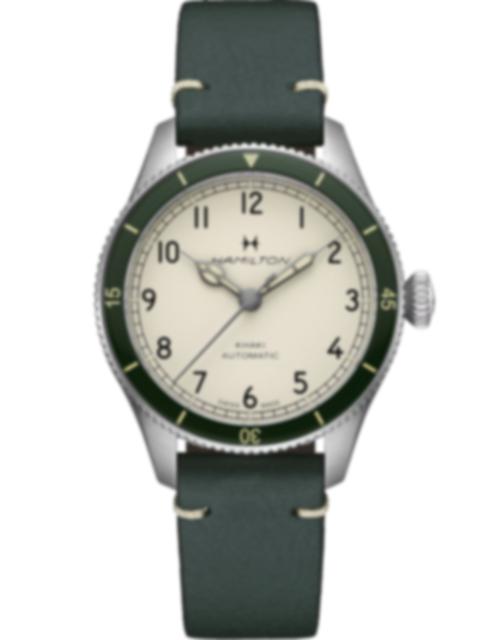 Men's watch / unisex HAMILTON, Khaki Aviation Pilot Pioneer / 38mm, SKU: H76255810 | timeolution.com