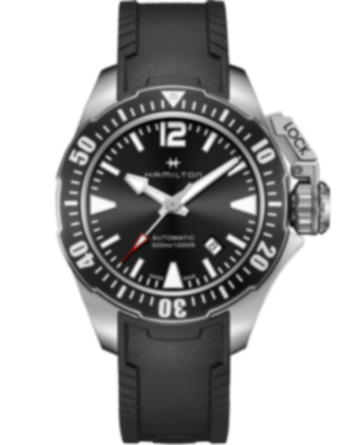 Men's watch / unisex HAMILTON, Khaki Navy Frogman Auto / 42mm, SKU: H77605335 | timeolution.com
