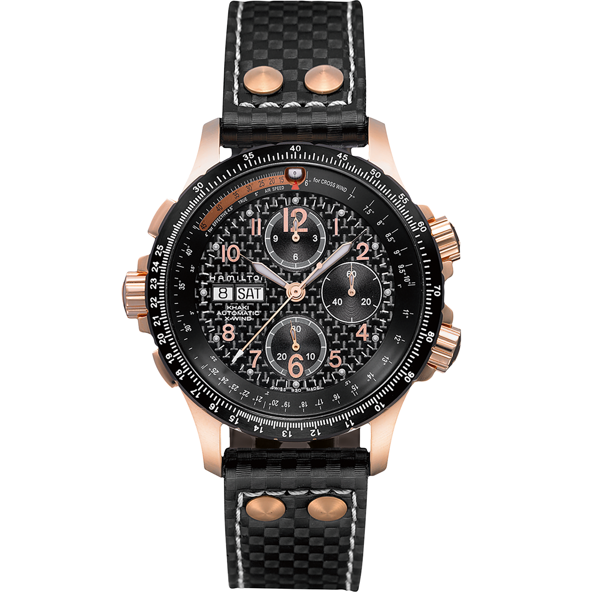 Men's watch / unisex  HAMILTON, Khaki Aviation X-Wind Auto Chrono / 44mm, SKU: H77696793 | timeolution.com