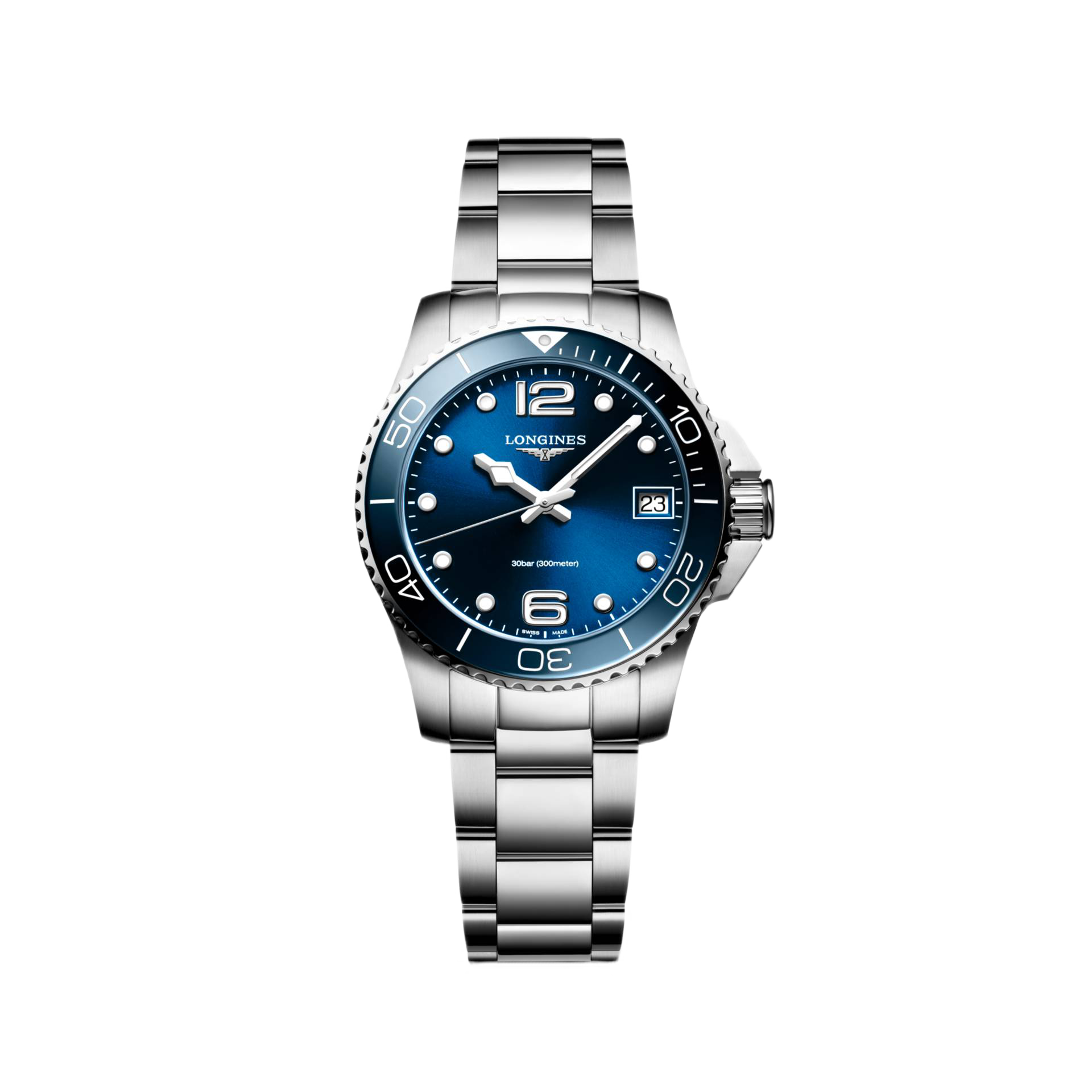 Ladies' watch  LONGINES, HydroConquest / 32mm, SKU: L3.370.4.96.6 | timeolution.com