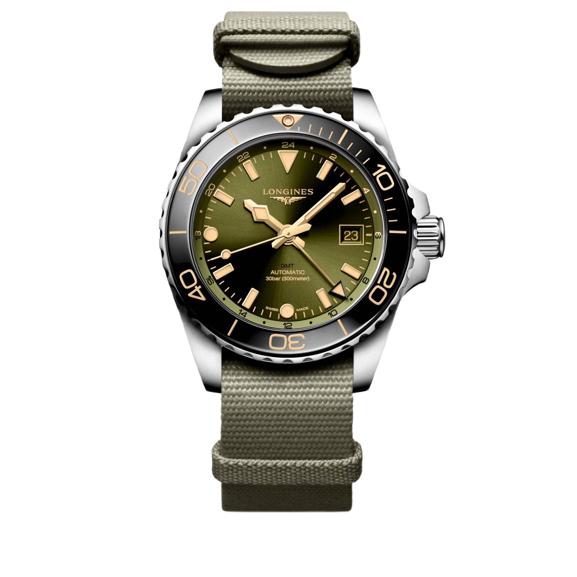 Men's watch / unisex  LONGINES, HydroConquest GMT / 41mm, SKU: L3.790.4.06.2 | timeolution.com