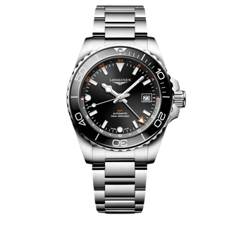 Men's watch / unisex  LONGINES, HydroConquest GMT / 41mm, SKU: L3.790.4.56.6 | timeolution.com