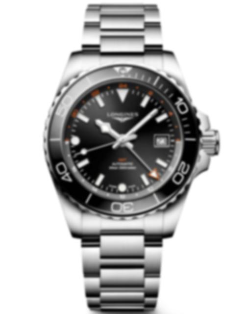 Men's watch / unisex  LONGINES, HydroConquest GMT / 41mm, SKU: L3.790.4.56.6 | timeolution.com