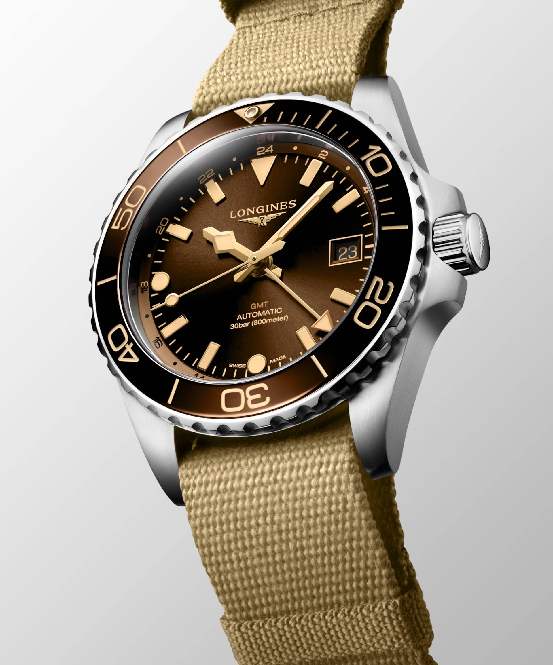 Men's watch / unisex  LONGINES, HydroConquest GMT / 41mm, SKU: L3.790.4.66.2 | timeolution.com