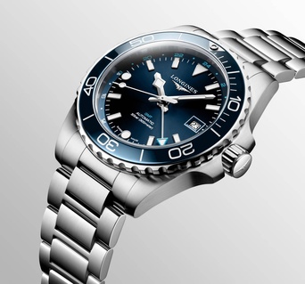 Men's watch / unisex  LONGINES, HydroConquest GMT / 41mm, SKU: L3.790.4.96.6 | timeolution.com