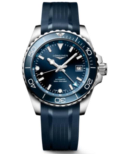 Men's watch / unisex  LONGINES, HydroConquest GMT / 41mm, SKU: L3.790.4.96.9 | timeolution.com