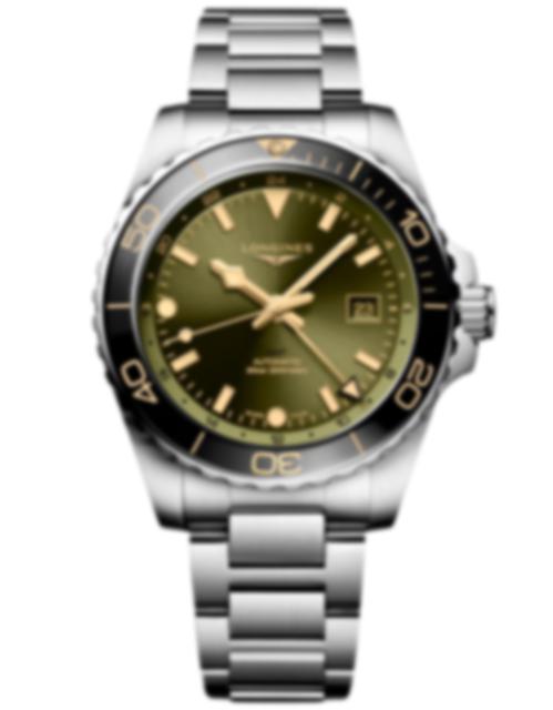 Men's watch / unisex  LONGINES, HydroConquest GMT / 43mm, SKU: L3.890.4.06.6 | timeolution.com