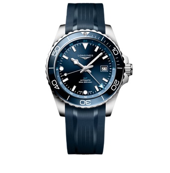 Men's watch / unisex  LONGINES, HydroConquest GMT / 43mm, SKU: L3.890.4.96.9 | timeolution.com