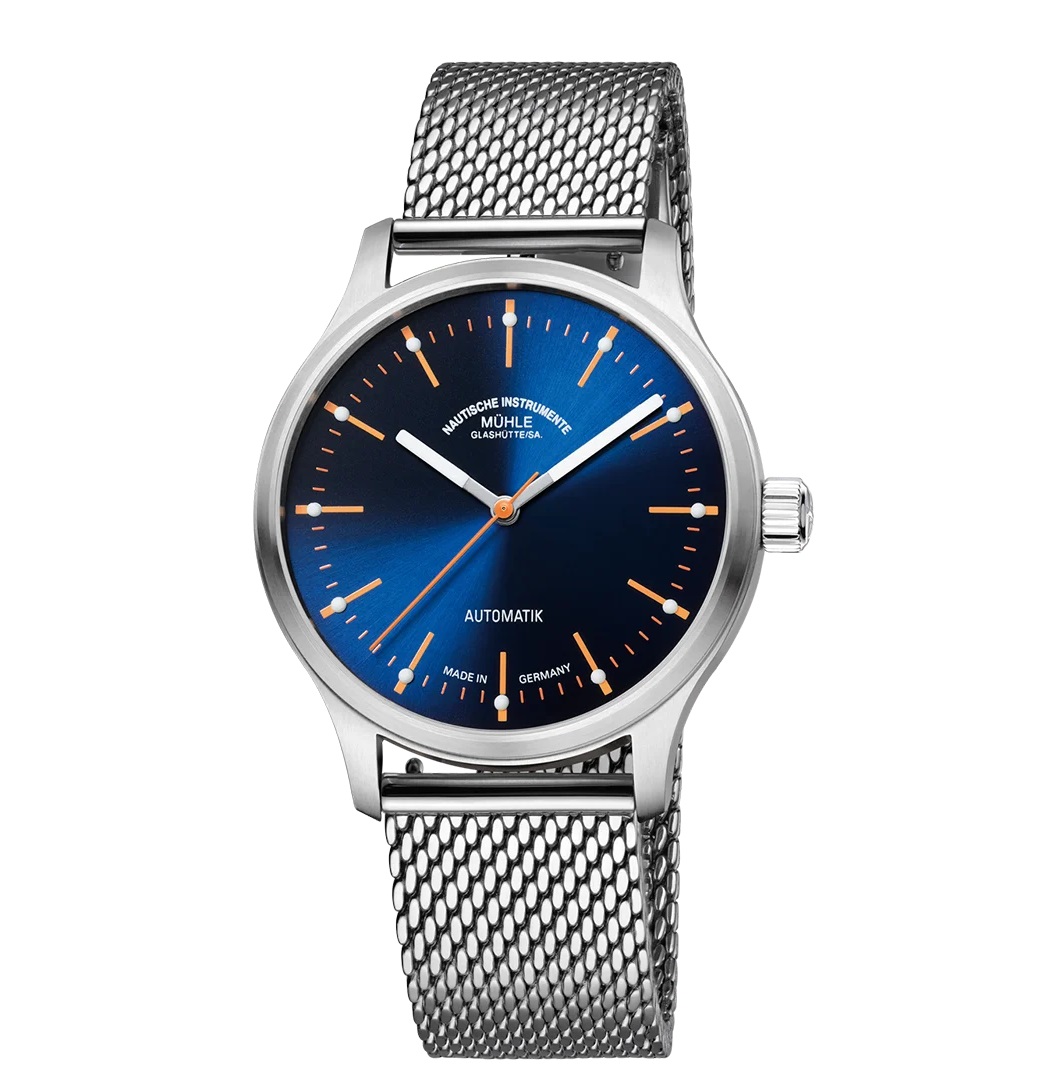 Men's watch / unisex  MÜHLE-GLASHÜTTE, Panova Blue / 40mm, SKU: M1-40-72-MB | timeolution.com