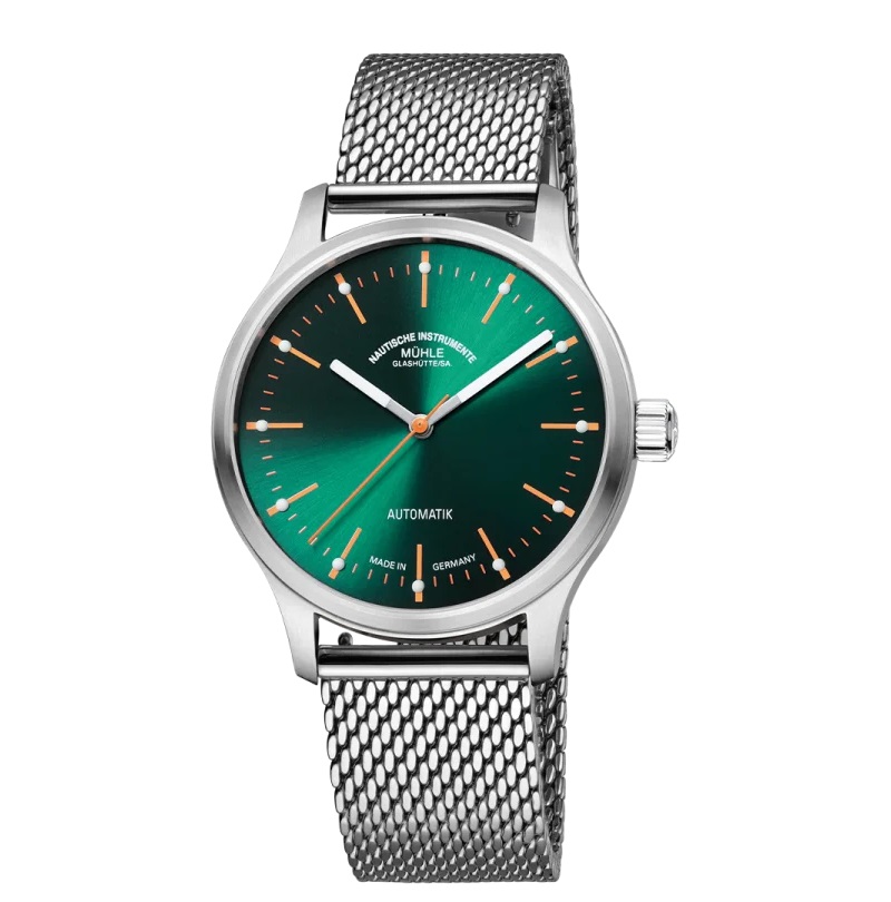 Men's watch / unisex  MÜHLE-GLASHÜTTE, Panova Green / 40mm, SKU: M1-40-76-MB | timeolution.com