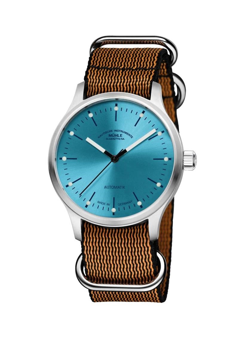 Men's watch / unisex  MÜHLE-GLASHÜTTE, Panova Turquoise / 40mm, SKU: M1-40-79-NB-III | timeolution.com